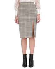 OL423003 - Knit Pencil Skirt with Front Vent - Ookie & Lala