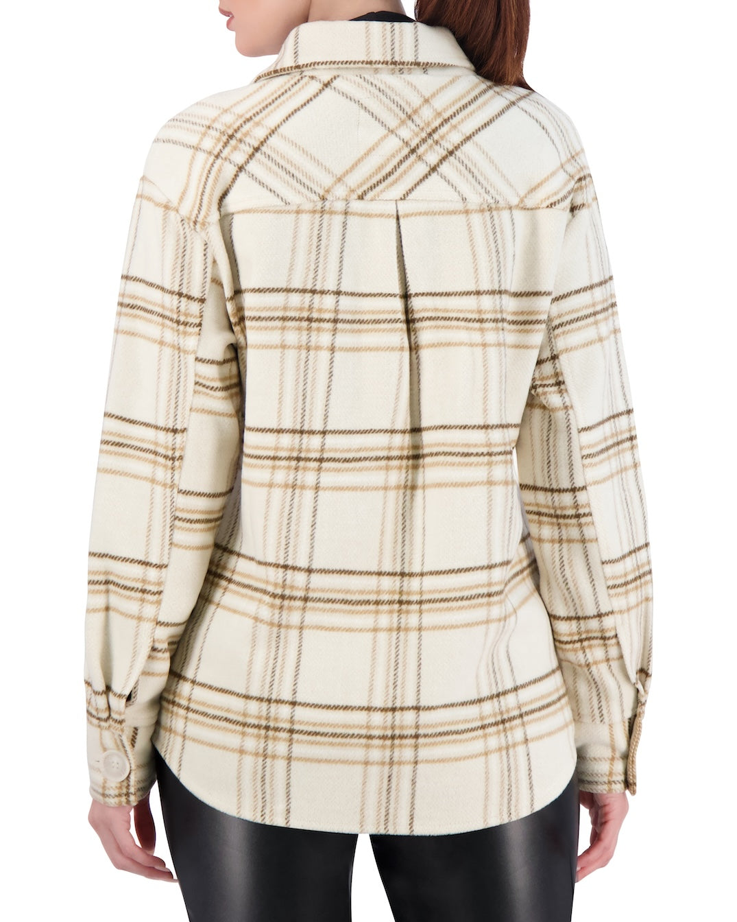 Unlined Vegan Cashmere Plaid Shacket
