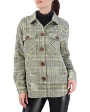 Unlined Vegan Cashmere Plaid Shacket