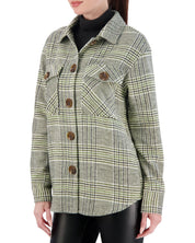 Unlined Vegan Cashmere Plaid Shacket