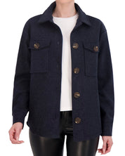 OL622035 - Faux Wool Shacket - Ookie & Lala