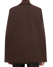 OL723023 - Faux Wool Cape Jacket - Ookie & Lala