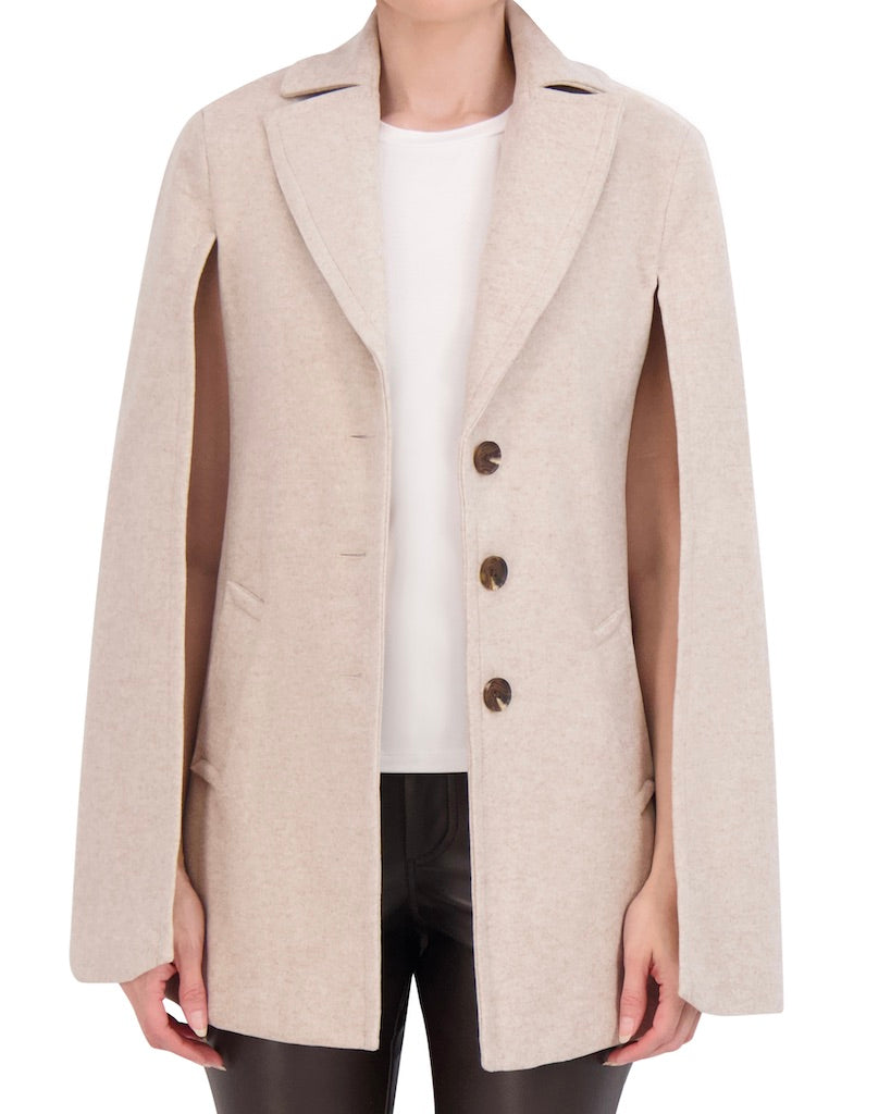 Vegan Cashmere Cape Jacket