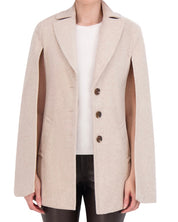 Vegan Cashmere Cape Jacket