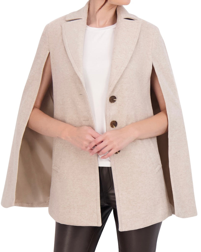 Vegan Cashmere Cape Jacket