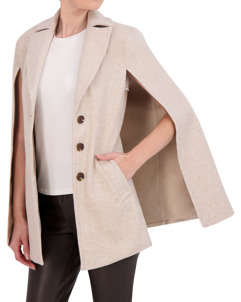 Vegan Cashmere Cape Jacket