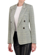 OL723029 - Unlined Double Breasted Knit Blazer - Ookie & Lala