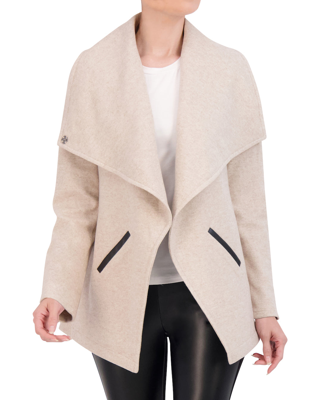 Vegan Cashmere Drape Jacket