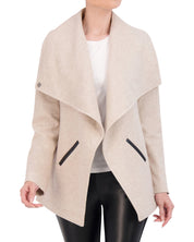 Vegan Cashmere Drape Jacket