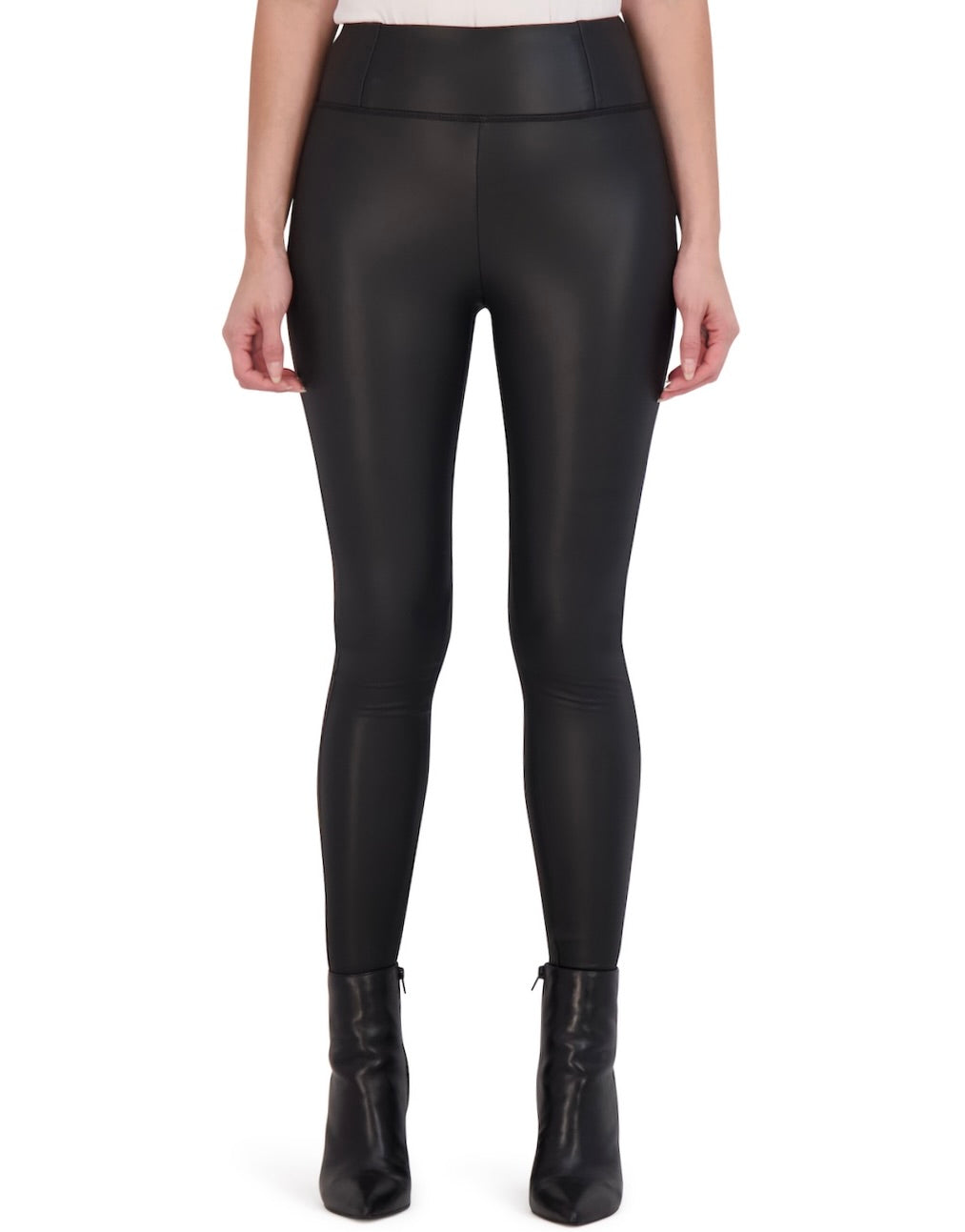 High Waisted Vegan Leather Legging