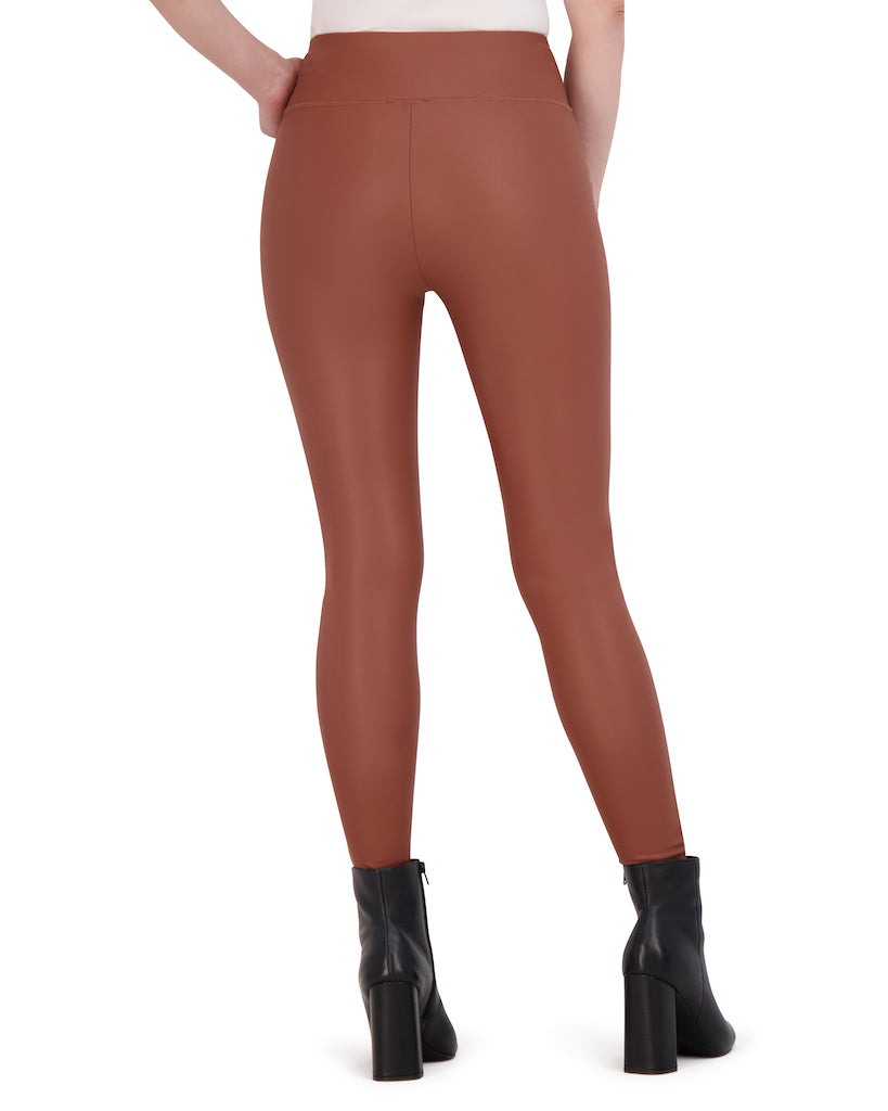 High Waisted Vegan Leather Legging