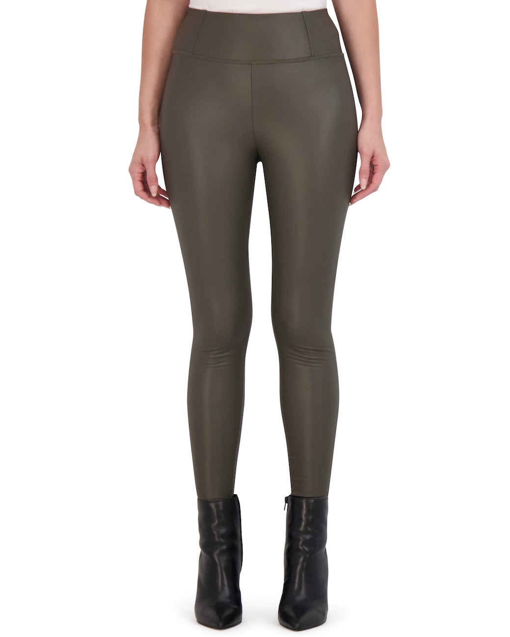 High Waisted Vegan Leather Legging