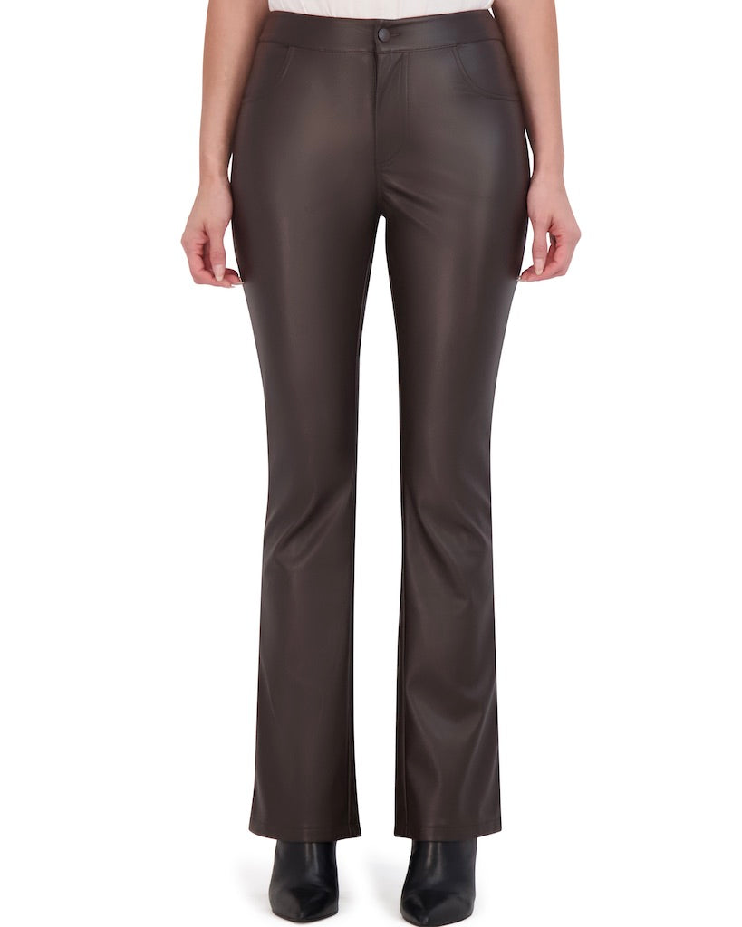OL923013 - Butter Vegan Leather Mini Boot Cut Pant - Ookie & Lala