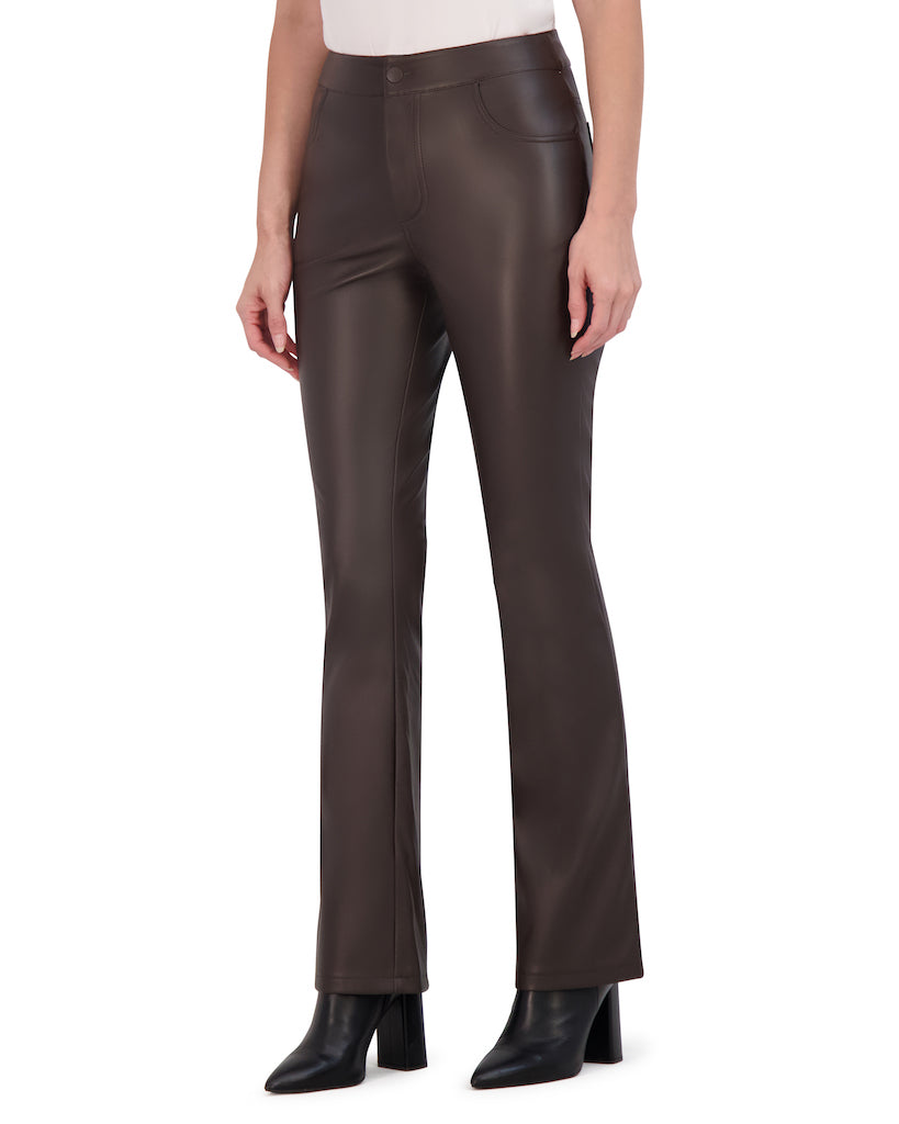 OL923013 - Butter Vegan Leather Mini Boot Cut Pant - Ookie & Lala