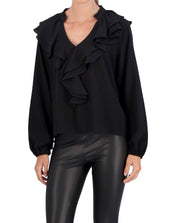 Waterfall Crepe Blouse