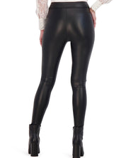 OL923009 - Butter Vegan Leather Legging with Zipper Trim - Ookie & Lala