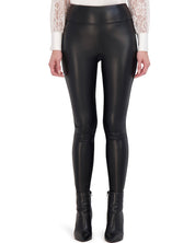 OL923010 - Butter Vegan Leather and Ponte Legging - Ookie & Lala