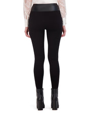 OL923010 - Butter Vegan Leather and Ponte Legging - Ookie & Lala