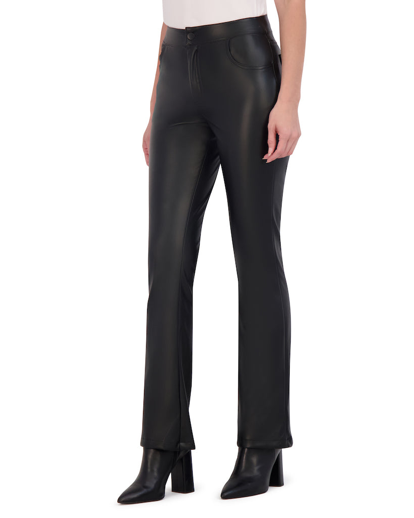 OL923013 - Butter Vegan Leather Mini Boot Cut Pant - Ookie & Lala