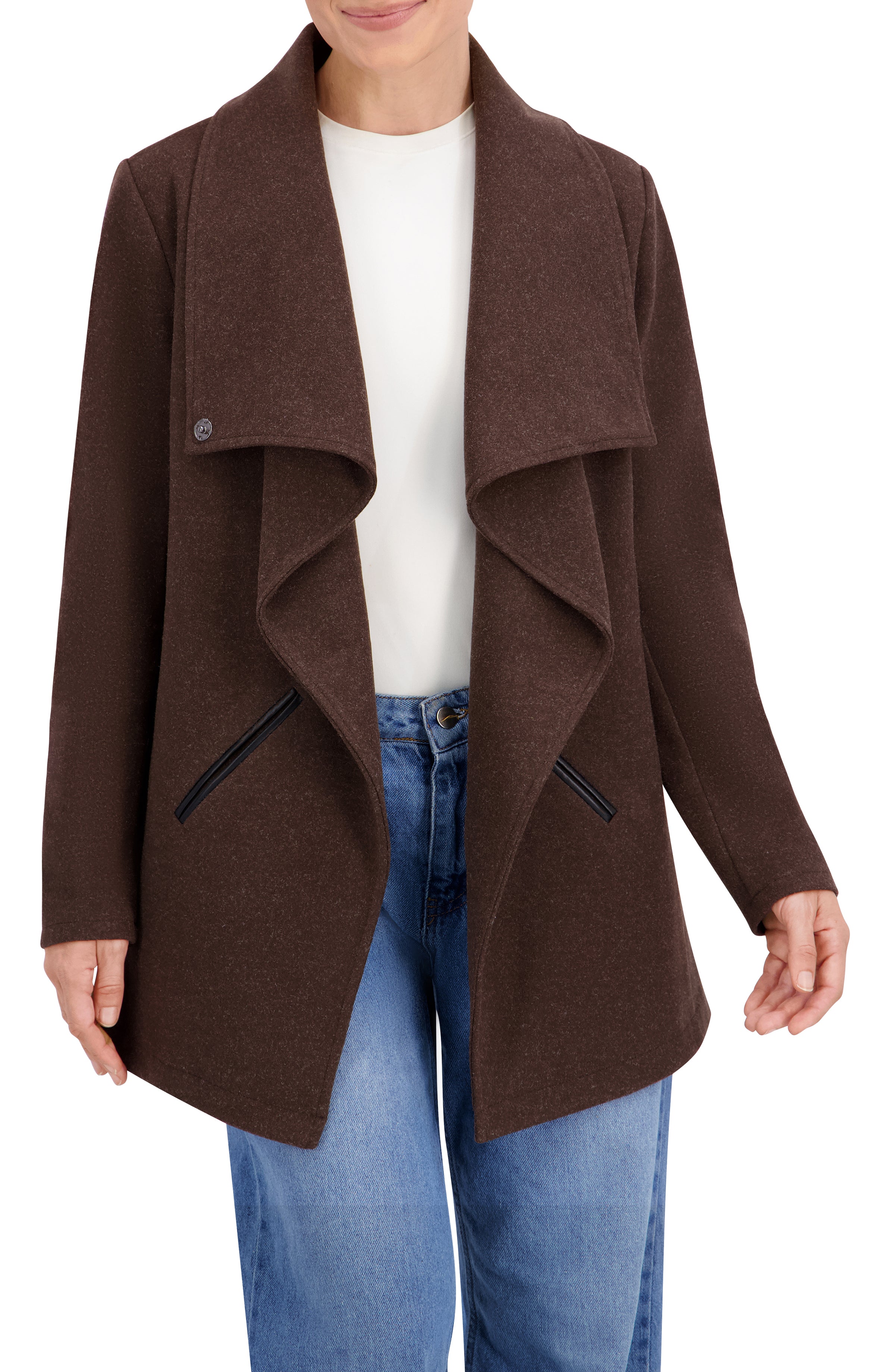 Vegan Cashmere Drape Jacket