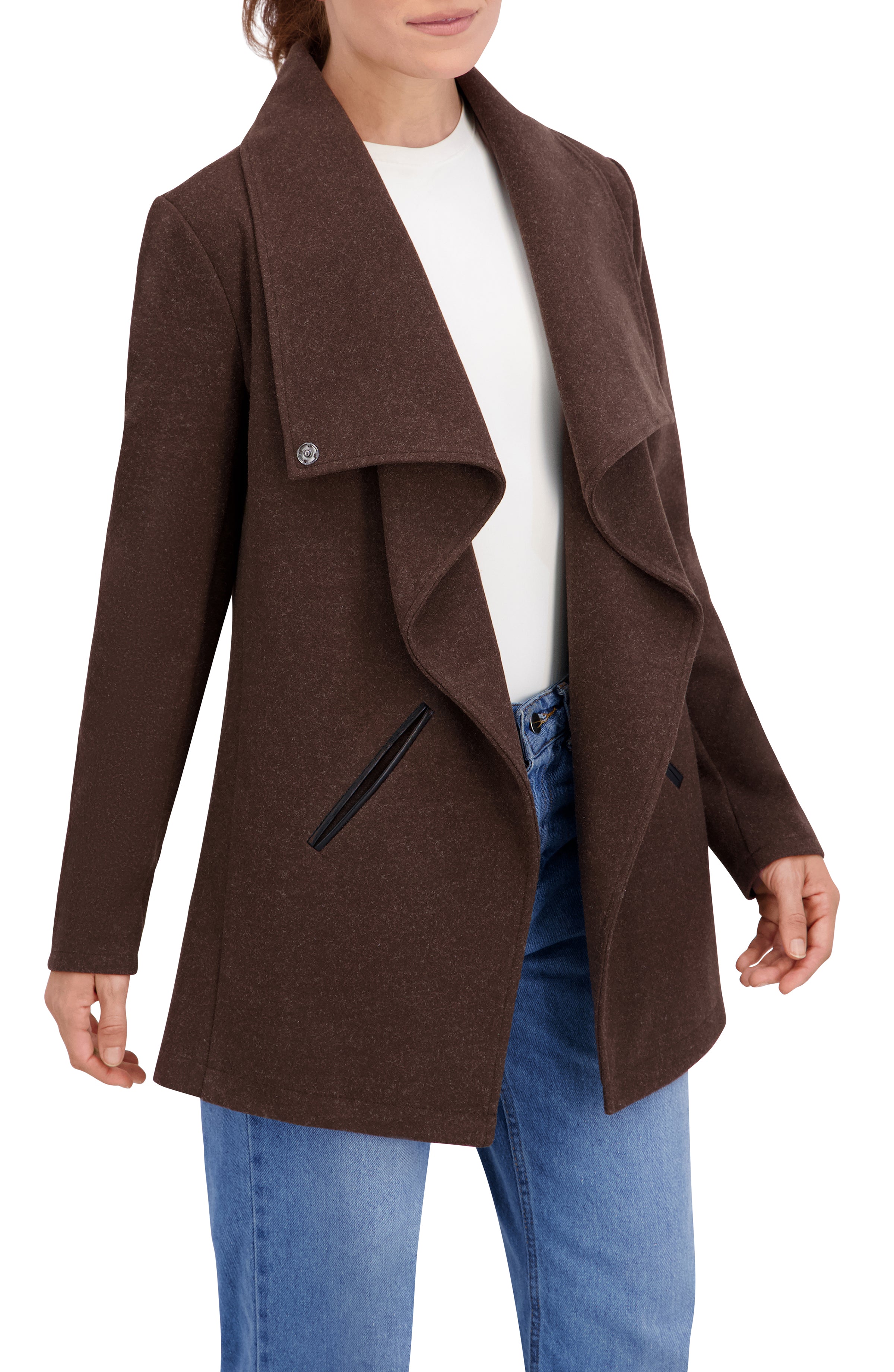 Vegan Cashmere Drape Jacket