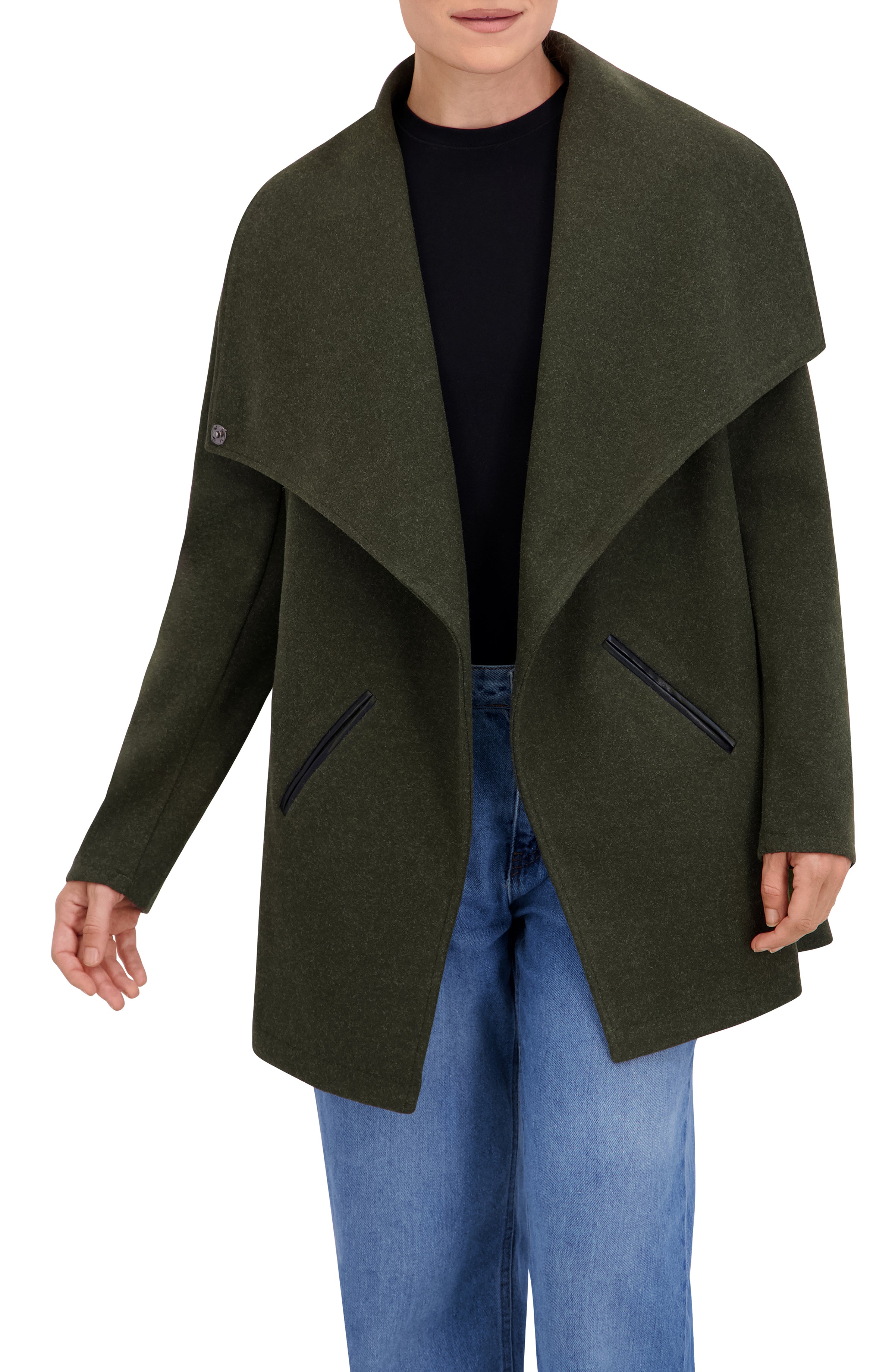 Vegan Cashmere Drape Jacket