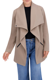 Vegan Cashmere Drape Jacket