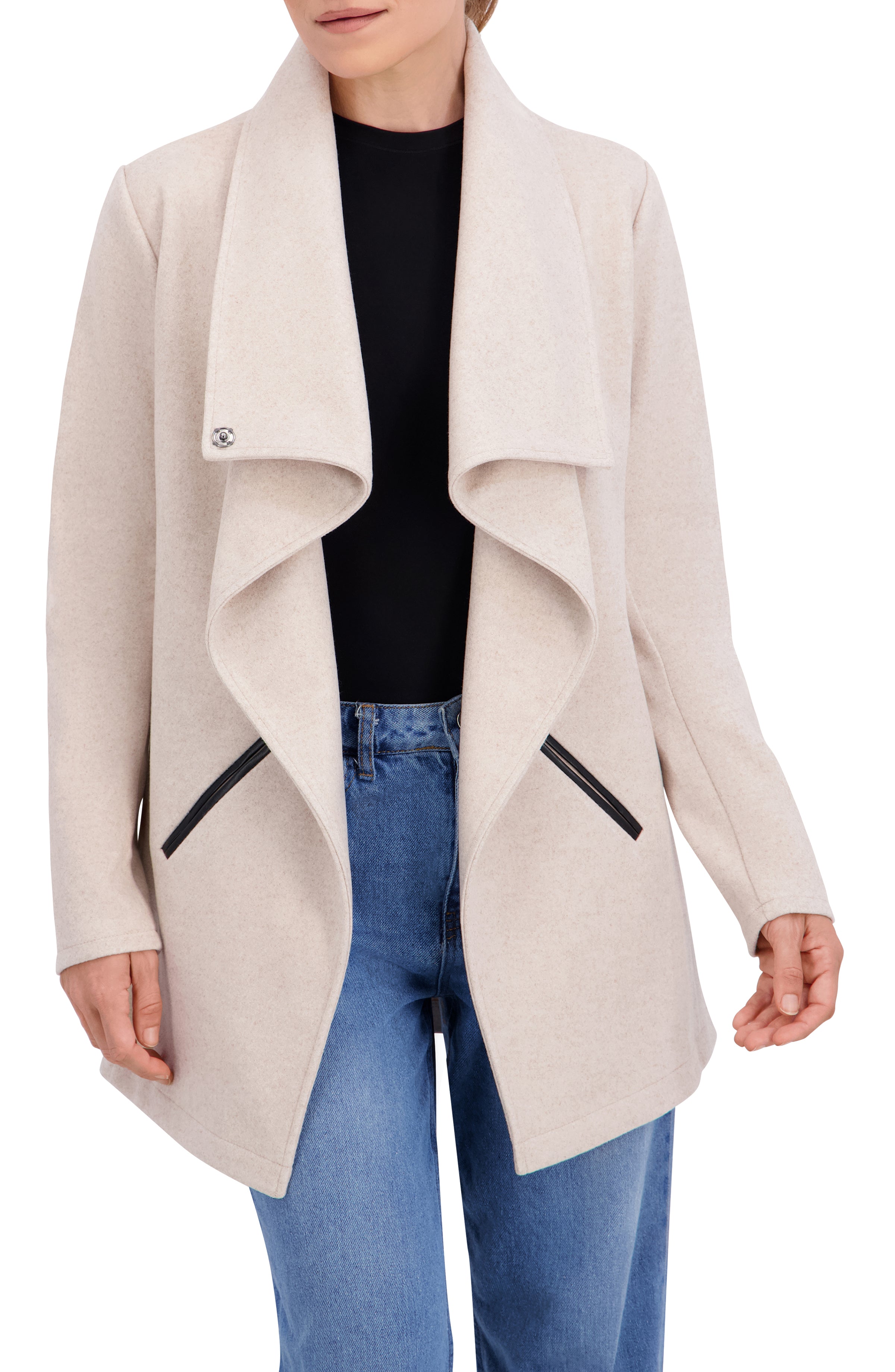 Vegan Cashmere Drape Jacket