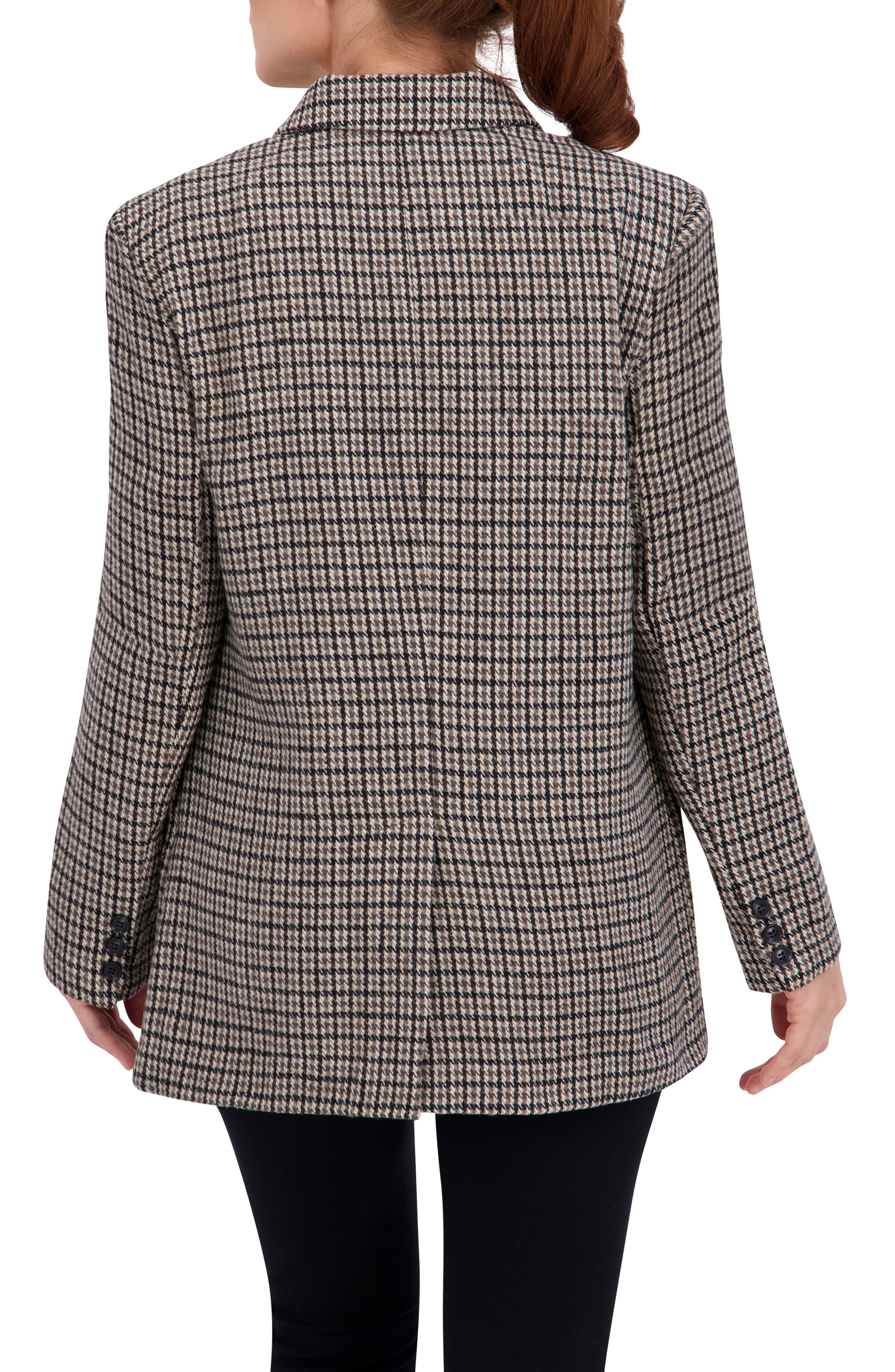 Plaid Single Breasted Boyfriend Blazer