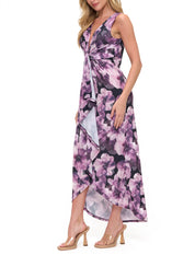 Printed Twist Front Dress