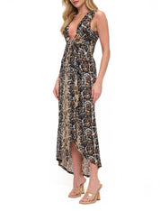 Printed Twist Front Dress