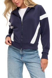 Colorblock Zip Up Jacket