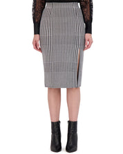 OL423003 - Knit Pencil Skirt with Front Vent - Ookie & Lala