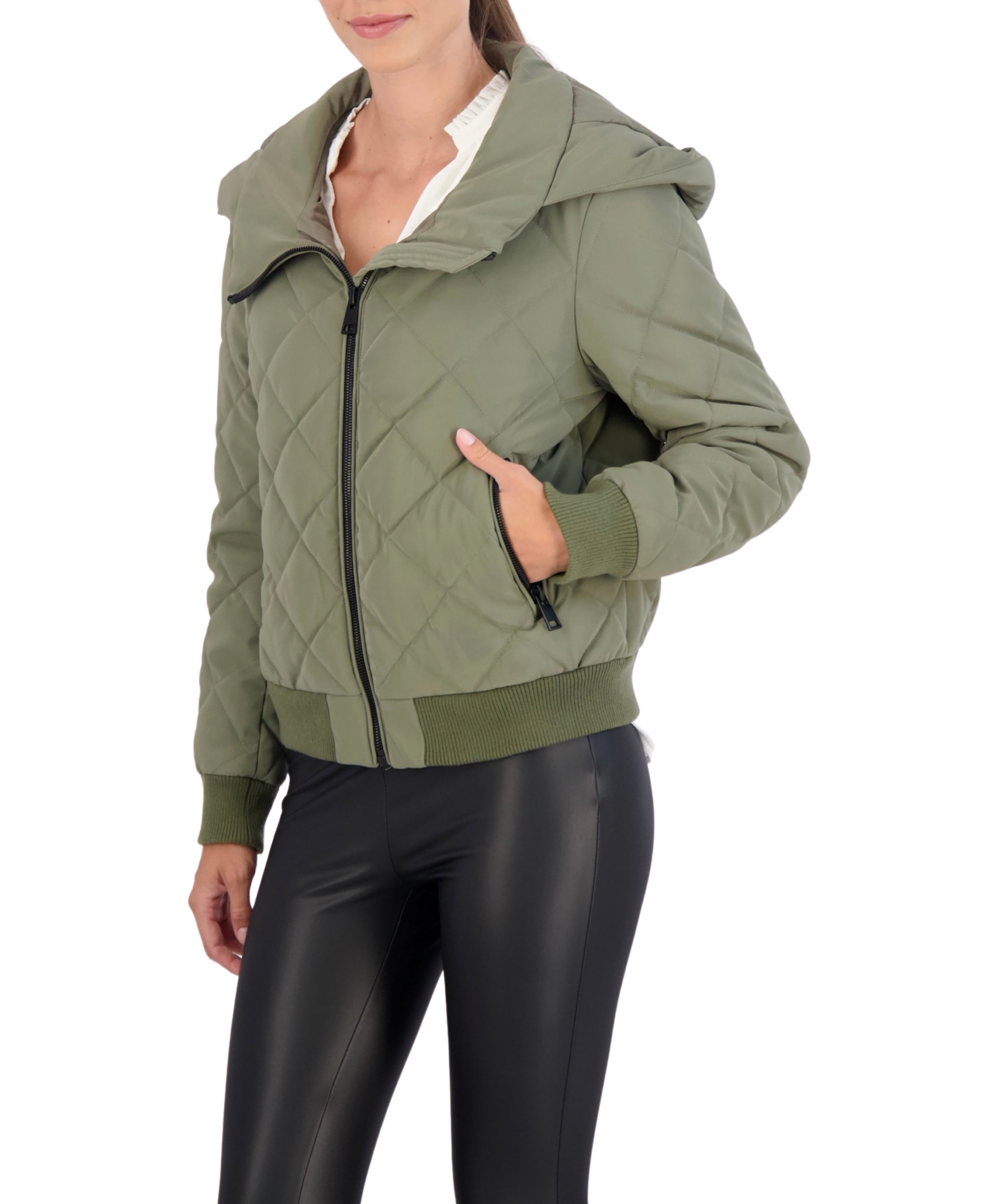 Hooded Quilted Carbon Puffer Bomber Jacket – Ookie & Lala Hooded Quilted Carbon Puffer Bomber Jacket – Ookie & Lala