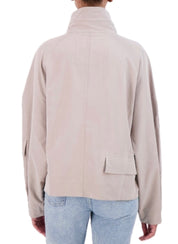 Modal blend drop shoulder bomber jacket