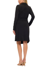 V-Neck Side Tie Midi Dress