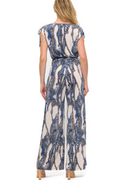 Wide Leg Tie Waist Jumpsuit