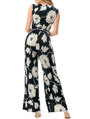 Wide Leg Tie Waist Jumpsuit