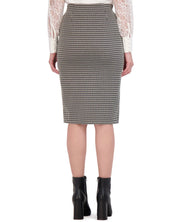 OL423003 - Knit Pencil Skirt with Front Vent - Ookie & Lala