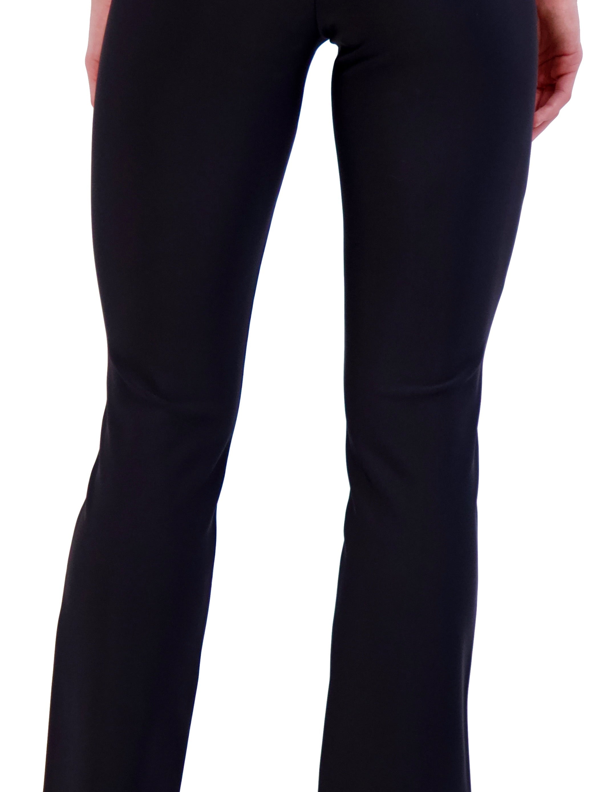OL922001PP - Scuba Knit High Waisted Legging with Front Vent Opening - Ookie & Lala