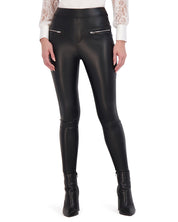 OL923009 - Butter Vegan Leather Legging with Zipper Trim - Ookie & Lala